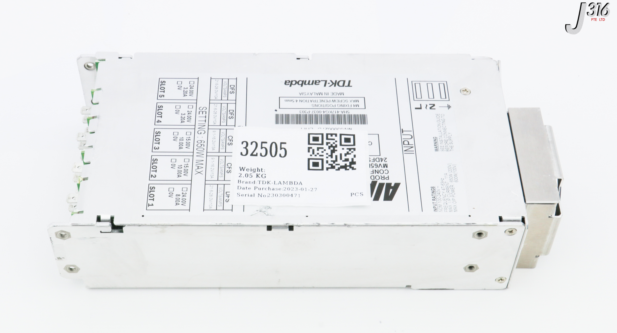 32505 TDK-LAMBDA POWER SUPPLY, MV6500027B (PARTS) ALPHAII-650 | eBay